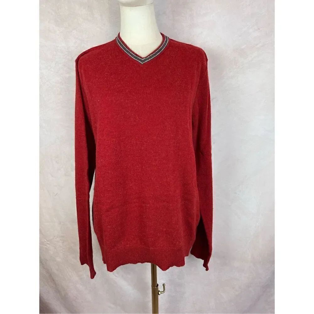 1990s Vintage ABERCROMBIE & FITCH Preppy Wool Blend Sweater Men’s Small